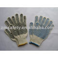 Guantes de algodón doble punto PVC palma ZMA36